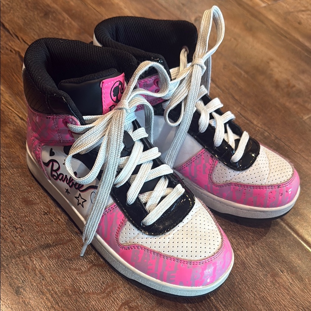 Mattel Barbie Doll Pink and Black High Top Sneakers with Comfort and Style